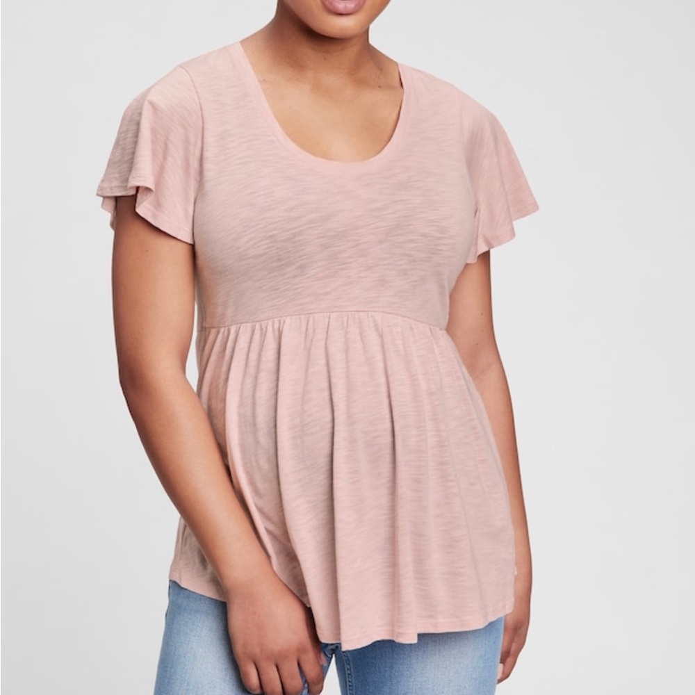 NWT GAP Maternity Modal Flounce Top (size large)